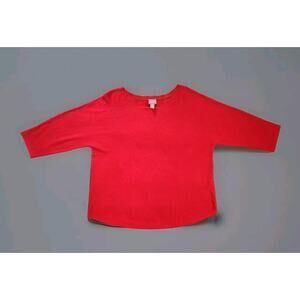 Chico's Red Crew Neck Sweater